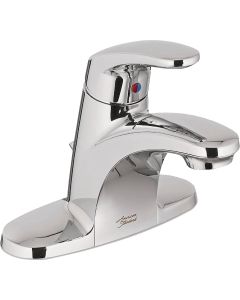 American Standard Cadet Chrome 1-Handle Lever 4 In. Centerset Bathroom Faucet with Pop-Up