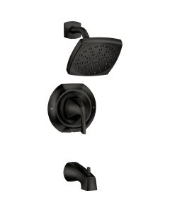 Moen Lindor Matte Black Single-Handle Lever Tub & Shower Faucet