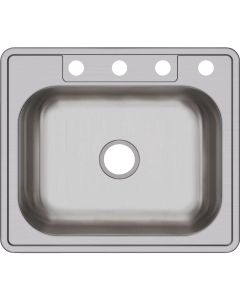 Elkay Dayton Single Bowl 25 In. x 21-1/4 In. x 6-9/16 In. Deep Stainless Steel Kitchen Sink