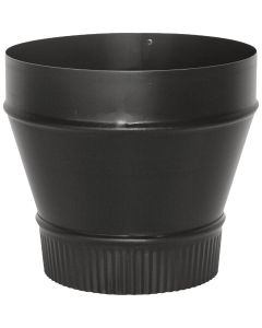 Imperial 6 In. x 5 In. 24 Ga. Thick Wall Black Reducer