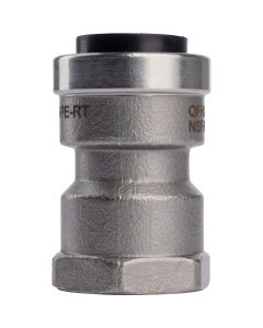 QuickFitting 1/2 In. Push-to-Connect x 1/2 In. FNPT Stainless Steel Straight Female Adapter