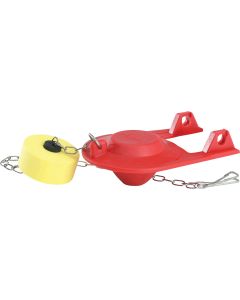 Korky Plus 2 In. Rubber Adjustable Flapper with Float and Chain