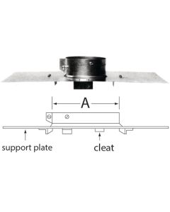 SELKIRK RV 6 In. x 6-5/8 In. x 17 In. x 12 In. Pipe Support Assembly