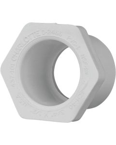 Charlotte Pipe 3/4 In. SPG x 1/2 In. Slip Schedule 40 PVC Bushing