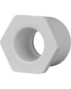 Charlotte Pipe 1 In. SPG x 1/2 In. Slip Schedule 40 PVC Bushing