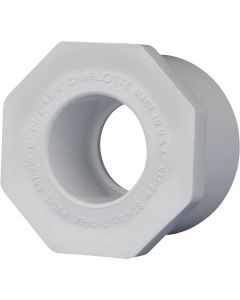 Charlotte Pipe 1-1/2 In. SPG x 3/4 In. Slip Schedule 40 PVC Bushing