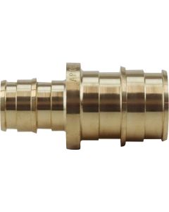 Apollo Retail 1/2 In. Barb x 3/4 In. Barb Brass Reducing PEX Coupling, Type A