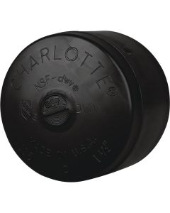 Charlotte Pipe 1-1/2 In. Hub ABS Cap