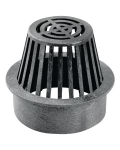 NDS 3 In. Black Structural Foam Polyethylene Atrium Drain Grate