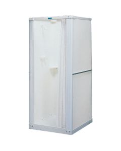 Mustee Durastall 32-5/8 In. W x 74-3/4 In. H x 32-5/8 In. D White Thermoplastic Shower Stall