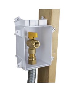 Pro-Flex 1/2 In. White Gas Outlet Box