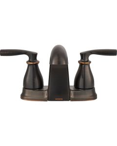 Moen Hilliard Mediterranean Bronze 2-Handle Centerset Bathroom Faucet