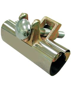 Jones Stephens 1/2 In. x 6 In. Stainless Steel Repair Clamp 2 Bolt Installation