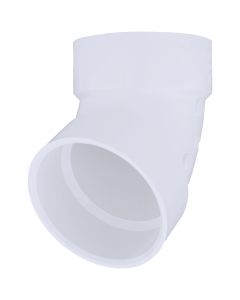 Charlotte Pipe 4 In. Schedule 40 60 Deg. DWV PVC Elbow (1/6 Bend)