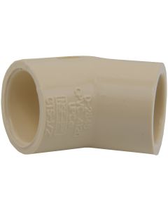 Charlotte Pipe 1/2 In. Slip x Slip 45 Deg. CPVC Elbow (1/8 Bend)