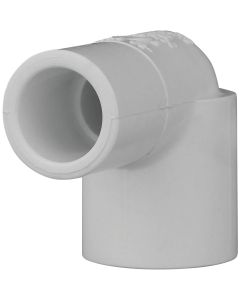 Charlotte Pipe 1/2 In. Slip x Spigot Schedule 40 90 Deg. Street PVC Elbow (1/4 Bend)