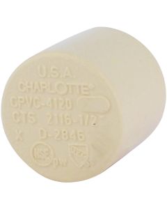 Charlotte Pipe 1/2 In. Slip Solvent Weld CPVC Cap