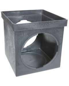 NDS 9 In. x 9 In. Black Square Catch Basin