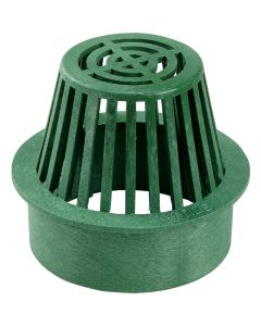 NDS 6 In. Green Structural Foam Polyethylene Atrium Drain Grate