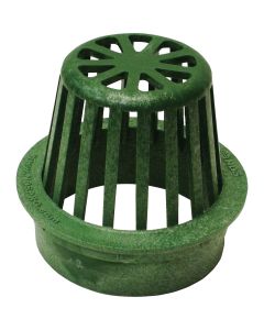 NDS 4 In. Green Structural Foam Polyethylene Atrium Drain Grate