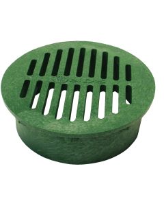 NDS 6 In. Green PVC Round Grate