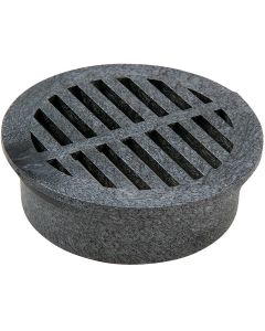 NDS 4 In. Black PVC Round Grate