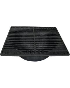 NDS 9 In. x 9 In. Black Polyolefin Square Grate