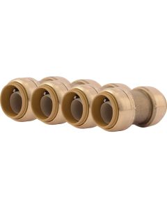 SharkBite 3/4 In. Push-to-Connect Straight Brass Coupling (4-Pack)