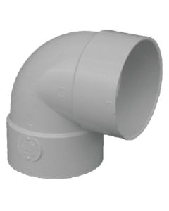 IPEX Canplas 4 In. SDR 35 90 Deg. PVC Sewer and Drain Short Turn Elbow (1/4 Bend)