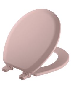 Mayfair Advantage Round Closed Front Pink Wood Toilet Seat