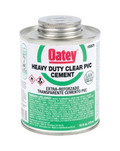 Oatey 16 Oz. Heavy Bodied Heavy-Duty Clear PVC Cement