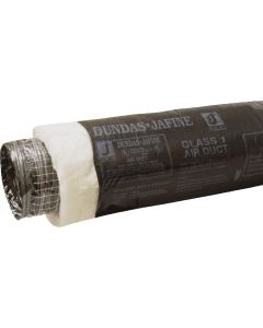 Dundas Jafine 4 In. I.D. x 25 Ft. R6.0 Black Jacket Flexible Insulated Ducting