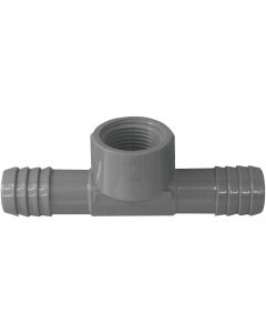 Boshart 1/2 In. x 1/2 In. x 1/2 In. FIP Combination Polypropylene Insert Tee