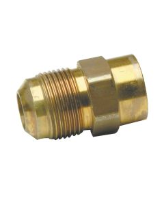 Dormont 5/8 In. OD Male Flare x 1/2 In. FIP Zinc-Plated Carbon Steel Adapter Gas Fitting, Bulk