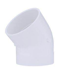 Charlotte Pipe 4 In. Slip x Slip Schedule 40 45 Deg. PVC Elbow (1/8 Bend)