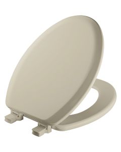 Mayfair Elongated Closed Front Bone Wood Toilet Seat