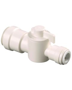 Watts 1/4 In. CTS X 1/2 In. QC Plastic Plastic Push Valve