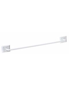 Decko Diamond Bar Design 18 In. White Towel Bar