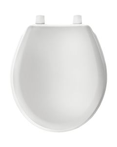 Mayfair by Bemis Round White Plastic Toilet Seat