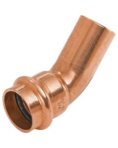 NIBCO 1/2 In. FTG x 1/2 In. Press 45 Deg. Press Copper Elbow (1/8 Bend) (10-Pack)