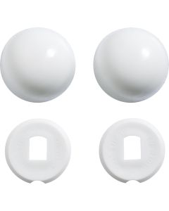 Kohler Genuine Parts White Plastic Snap-On Toilet Bolt Caps (2-Ct.)