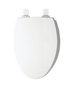 Mayfair Kendall Elongated Closed Front WhisperClose White Enameled Wood Toilet Seat