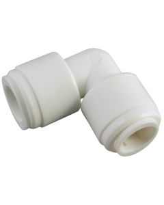 Anderson Metals 3/8 In. x 3/8 In. 90 Deg. Push-in Plastic Elbow (1/4 Bend)