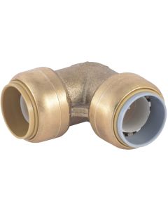 SharkBite 3/4 In. CTS x 3/4 In. Polybutylene 90 Deg. Push-to-Connect Conversion Brass Elbow