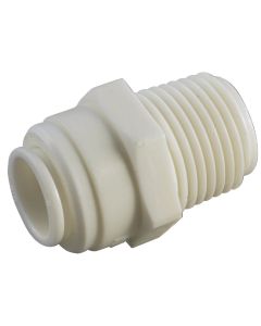 Anderson Metals 1/2 In. x 3/8 In. MPT Push-In Plastic Connector