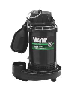 Wayne 1/2 HP 115V Cast-Iron Submersible Sump Pump