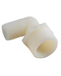 Anderson Metals 3/4 In. Barb x 1/2 In. MIP 90 Deg. Nylon Elbow (1/4 Bend)