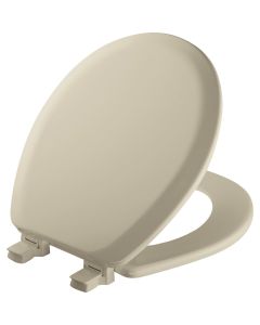 Mayfair Advantage Round Closed Front Bone Wood Toilet Seat