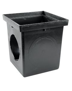 NDS 12 In. x 12 In. Black Square Catch Basin