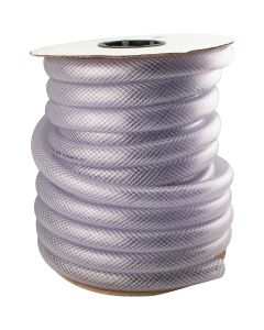 Abbott Rubber 1 In. x 3/4 In. x 75 Ft. Clear T12 Braided PVC Tubing, Bulk Spool